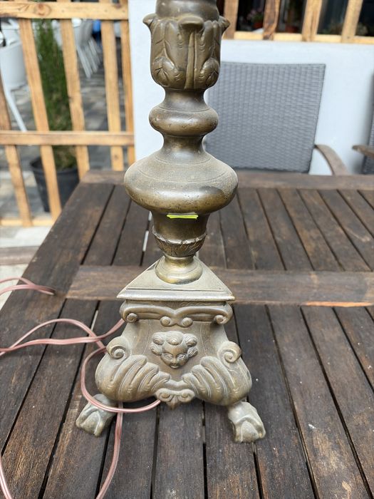 Veioze bronz si lemn