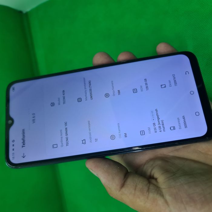 Tecno spark 10c sotiladi 128/8Gb