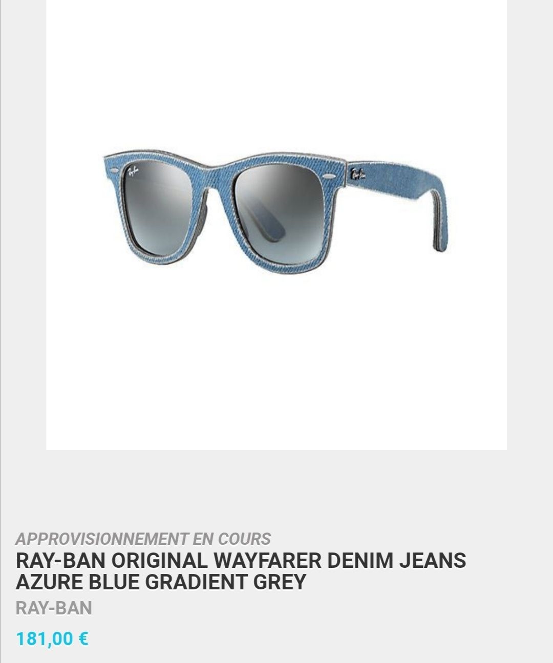 Rama ochelari Ray Ban Denim