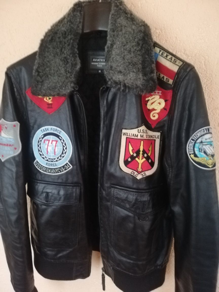 Geaca piele bărbati Aviatrix M model Aviator