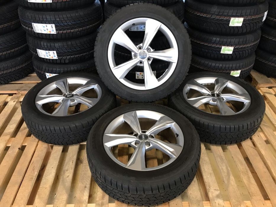Jante Roti 19 Audi Q5 SQ5 anvelope iarna 235 55 R19 originale 5x112