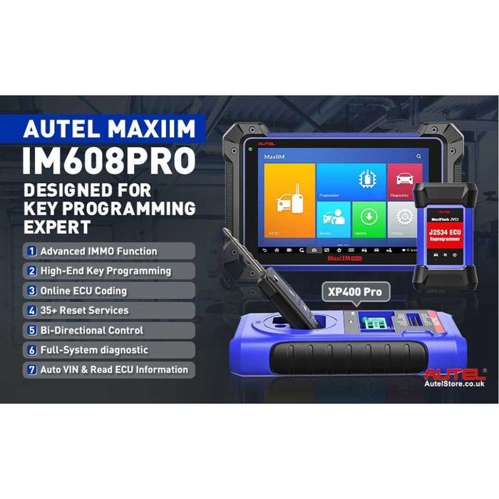 Професионална автодиагностика и програматор Autel IM608 PRO
