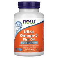 Рыбий жир Ultra Omega 500 EPA/250 DHA (90 капсул) от now food