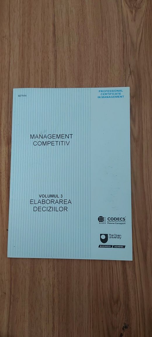 Curs Management Competitiv