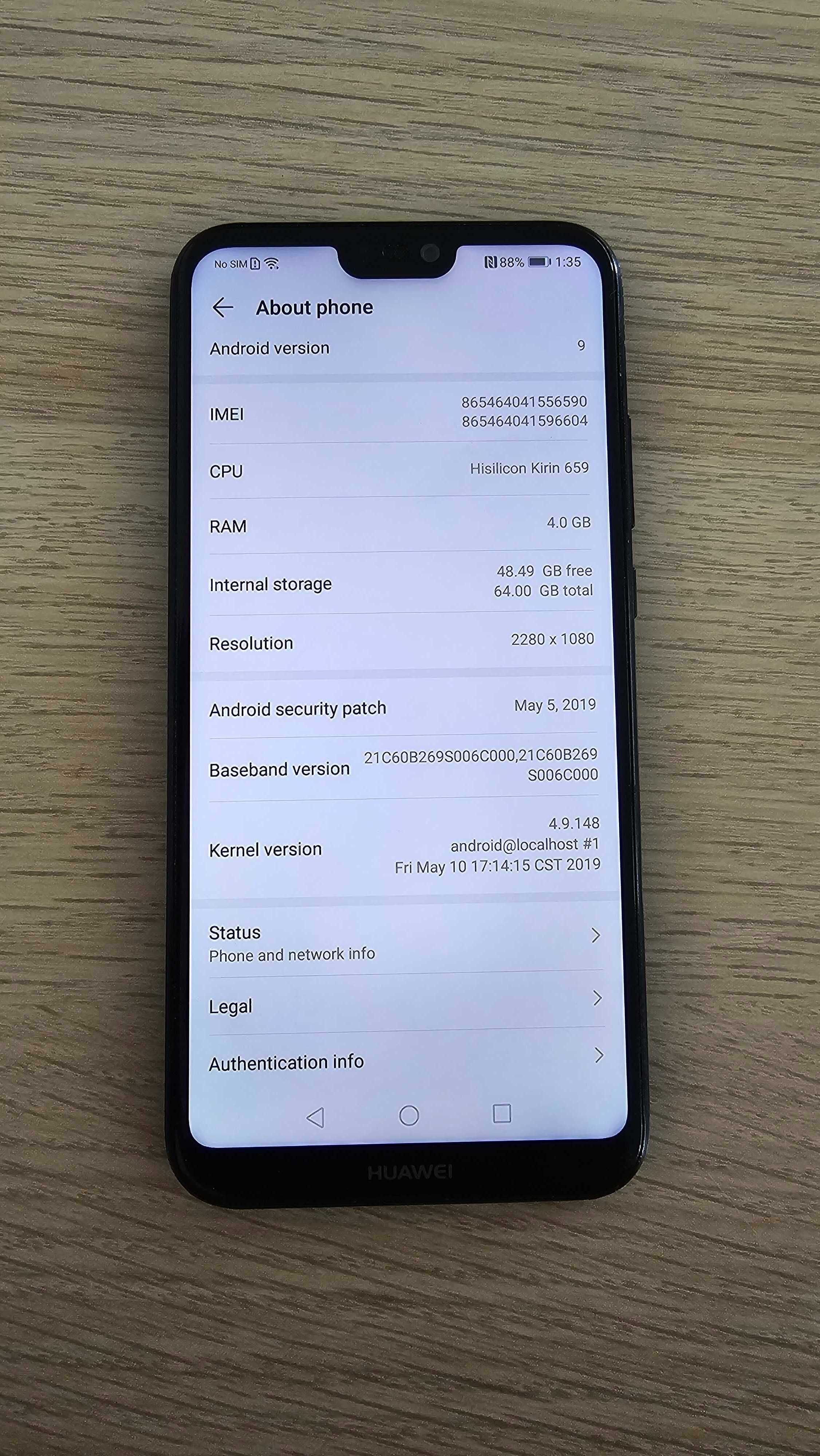 Huawei P20 Lite Black 64GB
