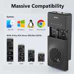 Докинг станция NVMe Clone, 10Gbit/s Dual-Bay Tool-Free USB C към NVME
