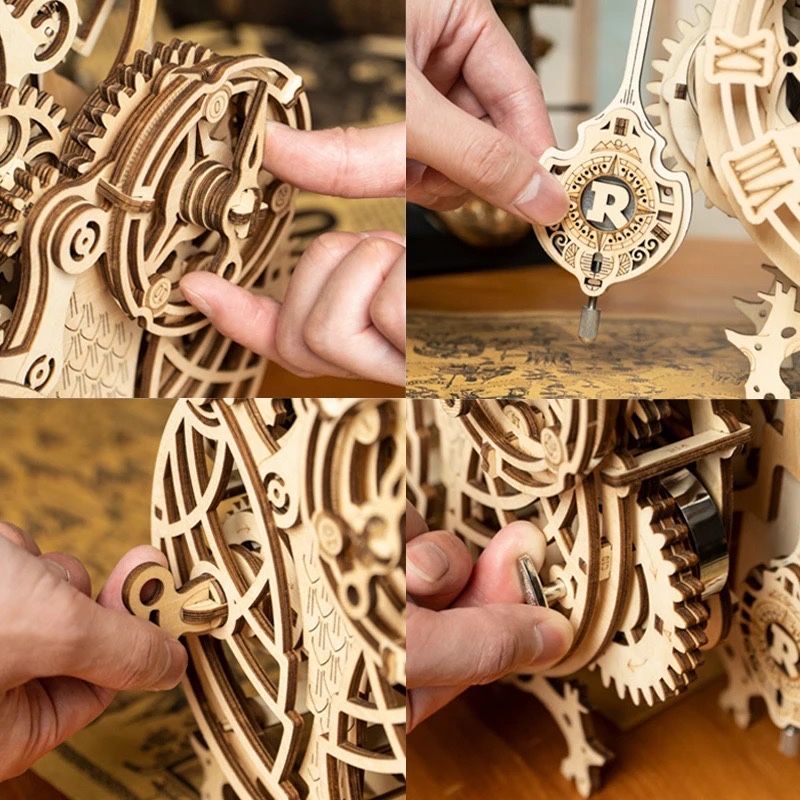 3D деревянный конструктор “OWL Clock” Robotime