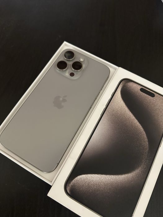 iPhone 15 Pro Max Natural Titanium 256GB Fullbox Neverlock 85%