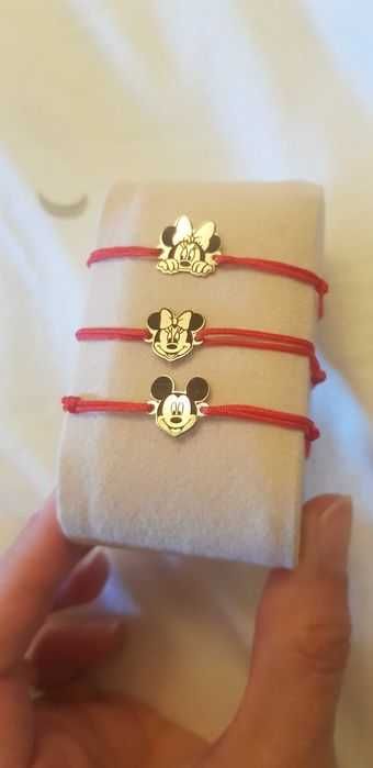 Bratara copii Minnie Mickey Mouse aur galben pret 150 lei bucata