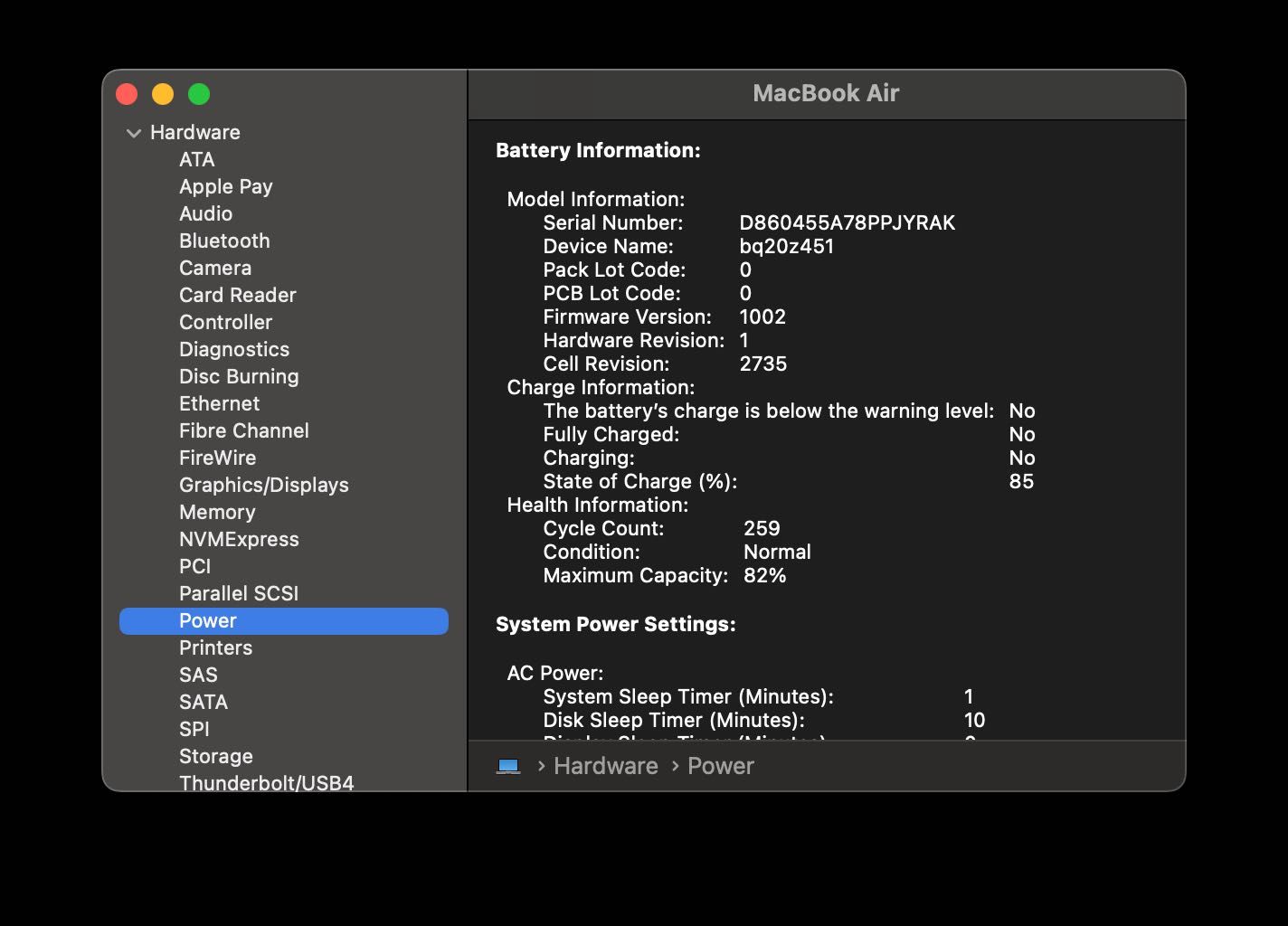 MacBook Air M1 | 512GB SSD | 8GB RAM | 8c GPU 8c CPU | Space Gray