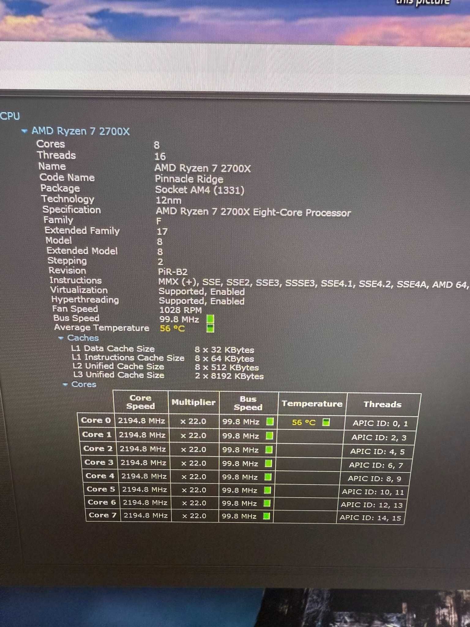 Настолен компютър Asus, AMD Ryzen 7 2700X