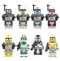 Set 8 Minifigurine tip Lego Star Wars Clone ARC Commanders