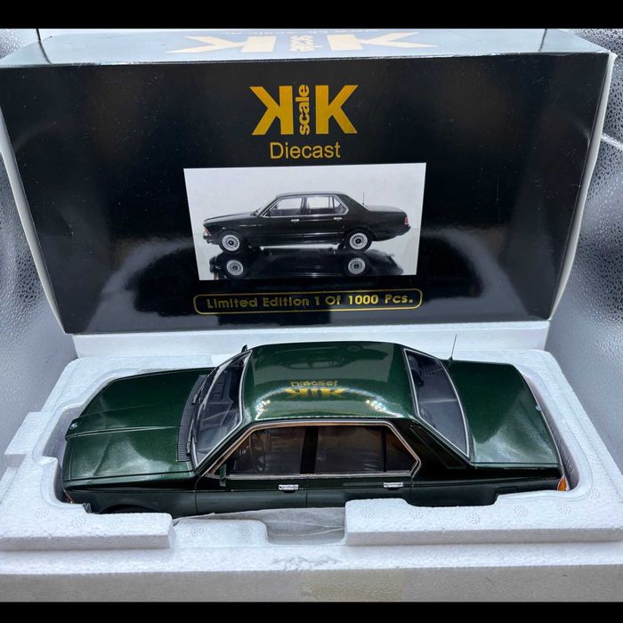 BMW E23 733i 1/18 1977г./тъмнозелен металик/KKscale 1 of 1000