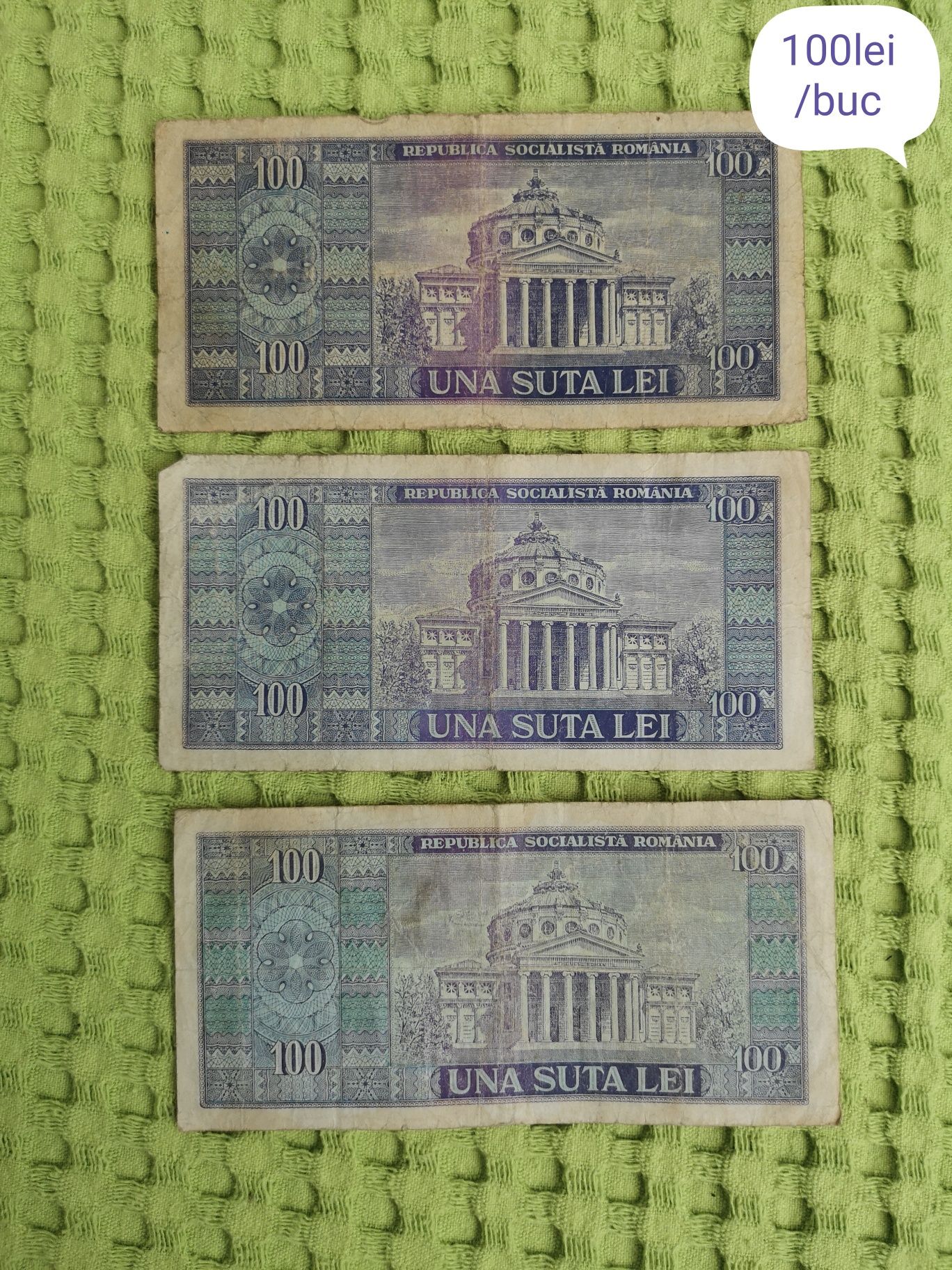 Vand bacnote 100lei din anul 1966