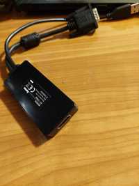 Adaptor Video audio Hama Mufa VGA + USB - Mufa HDMI Full HD 1080p