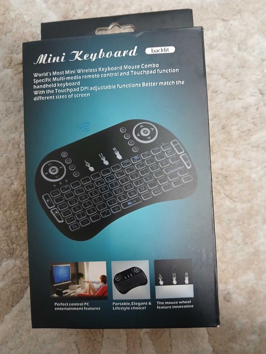 Мини Светеща безжична клавиатура за Android PC или TV Box