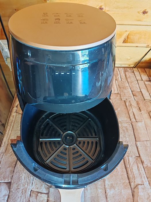 Friteuza cu aer cald, S-18 Air Fryer, 2400W, afisaj digital, LCD Touch