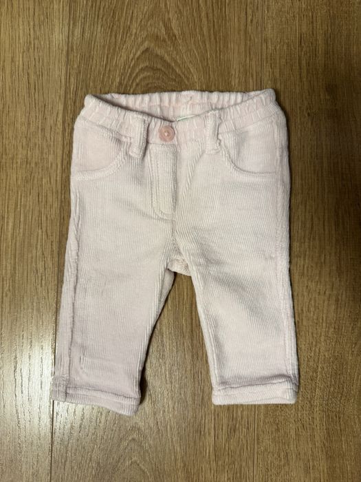 Кадифен розов панталон BENETTON - размер 62