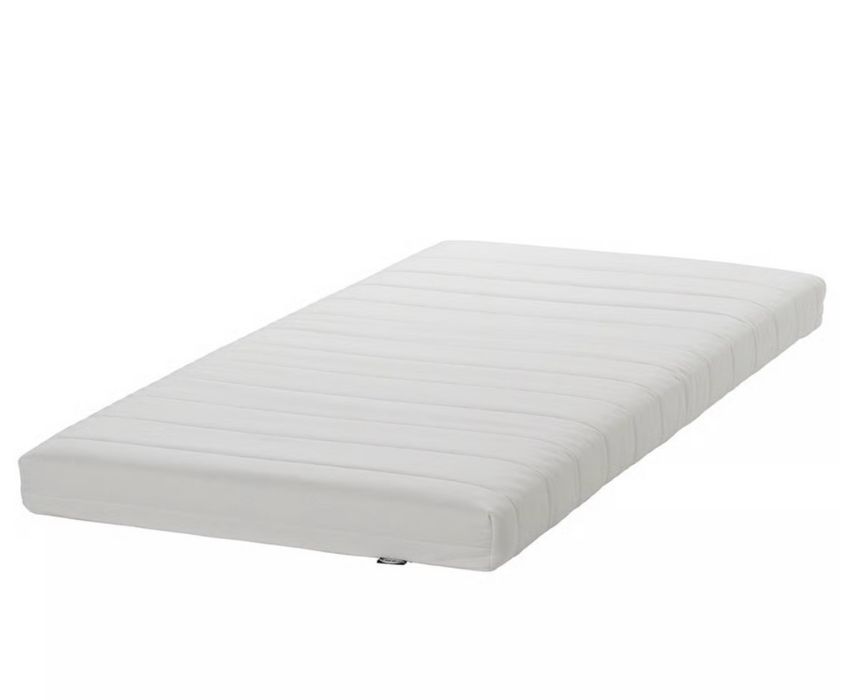 Saltea Ikea din spumă, fermă/alb, 90x200 cm husa detasabila