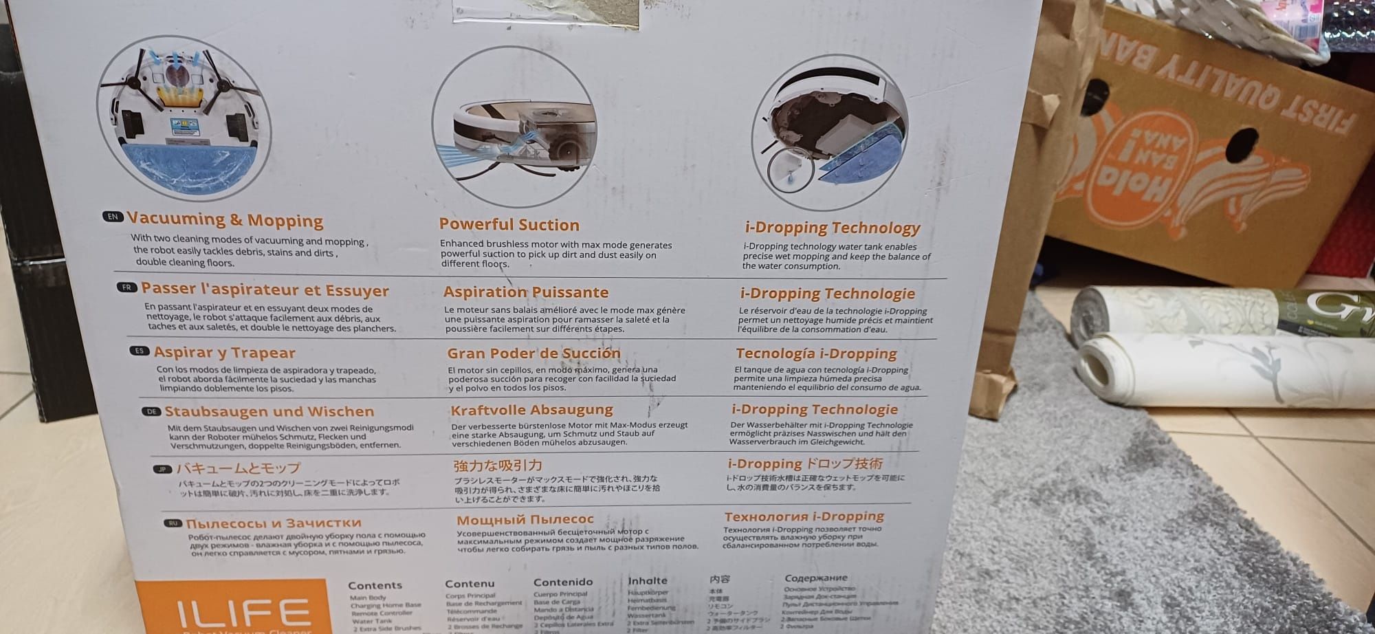 Aspirtor/Mop robot ILIFE
