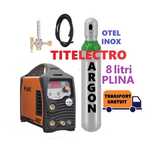 Aparat sudura inox fier TIG 200P Pulse JASIC + butelie 8L argon + ceas