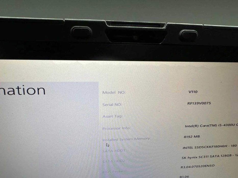 Laptop SH GETAC Fully Rugged i5-4300U SSD 180Gb+128Gb M2 8GB Ram Touch