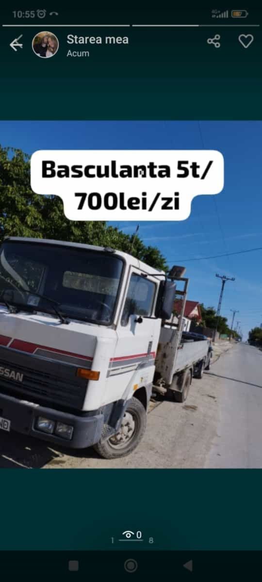 Transport basculabil, pământ,pietriș,nisip etc.