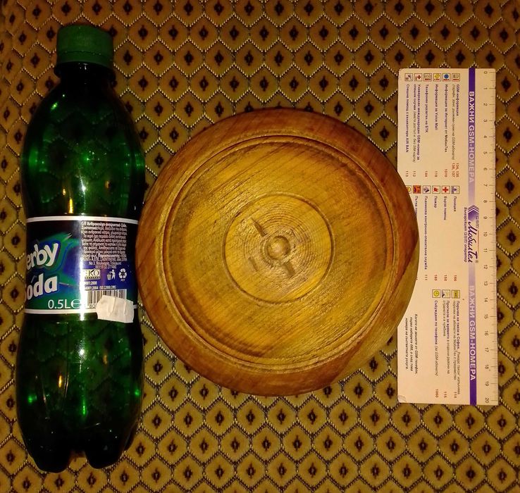 дървена купа диаметър 15/18 см