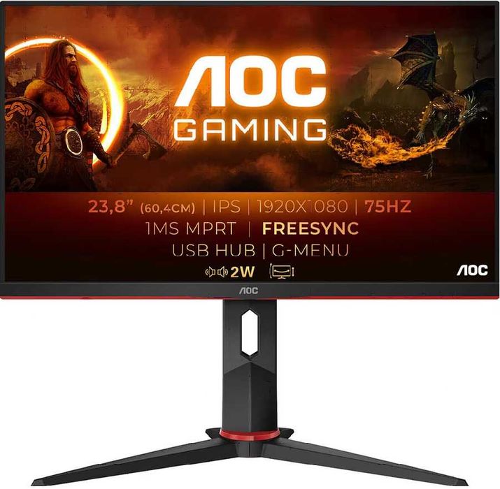 Monitor AOC 24G2U5 23.8 inch 75 hz 1080p FULL HD BOXE - stare perfecta