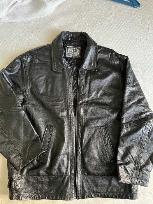 Кожаная мужская куртка, Real Leather-  52-54 размер. Марка BadBoys.