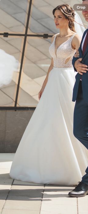 Булчинска Рокля цвят Ivory ръчна изработка