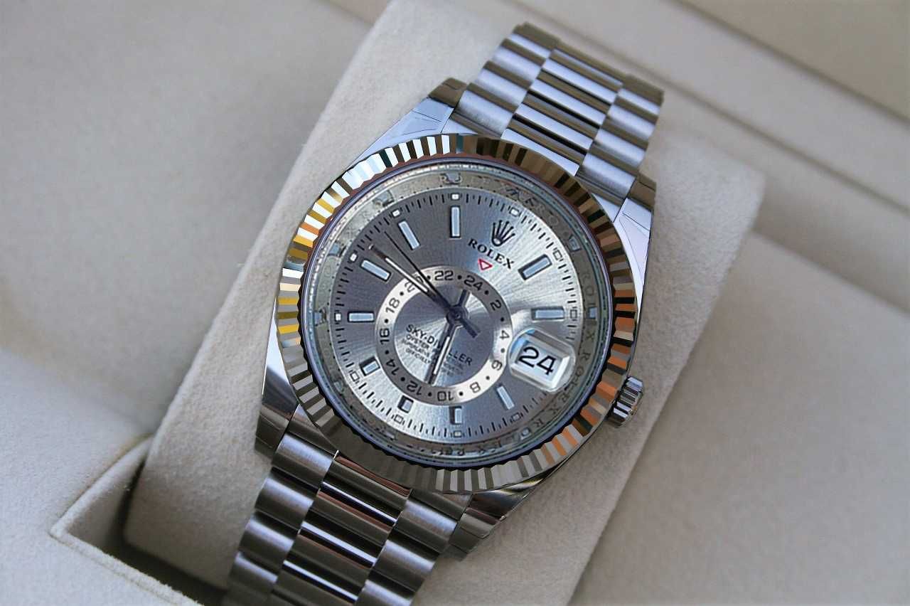Rolex Sky Dweller Silver ETA Movement