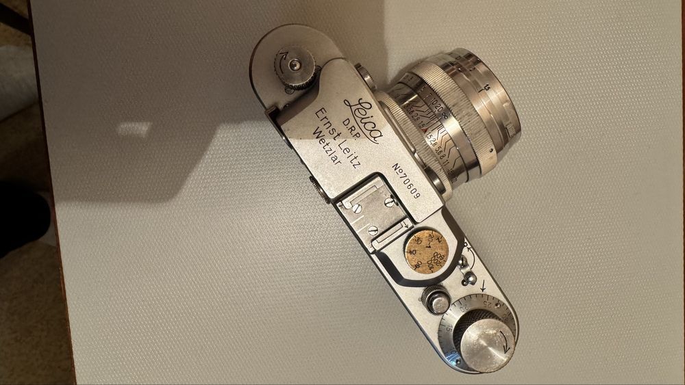фотоаппарат Leica II 1939г с объективом Zeiss Sonnar 50 1.5