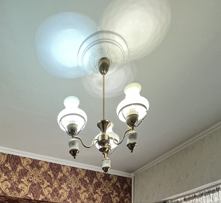 Советская люстра фарфор 60 х годов