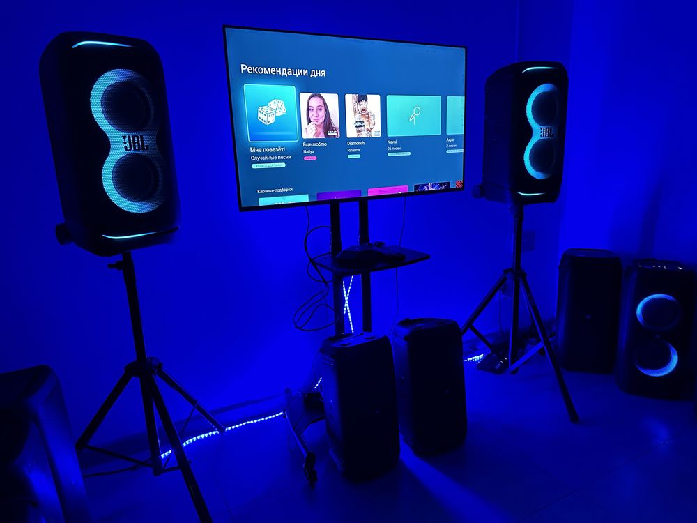 Караоке аренда прокат от 8000 x-star evobox jbl partybox микрофоны