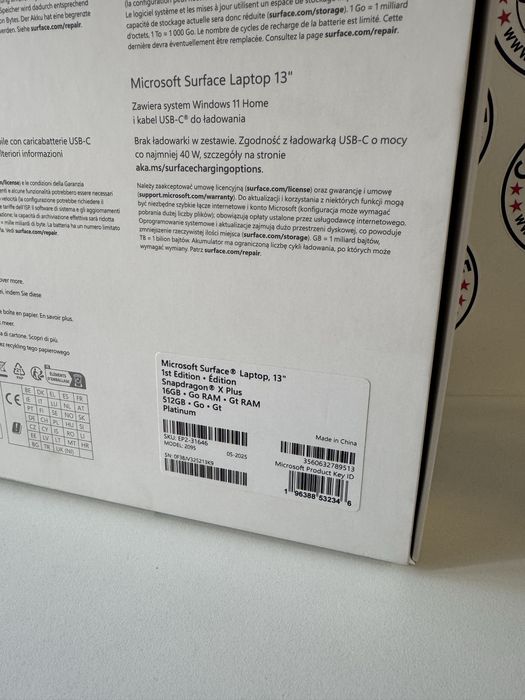 Laptop Microsoft Surface - 16GB/512GB - Snapdragon X Plus - Garantie
