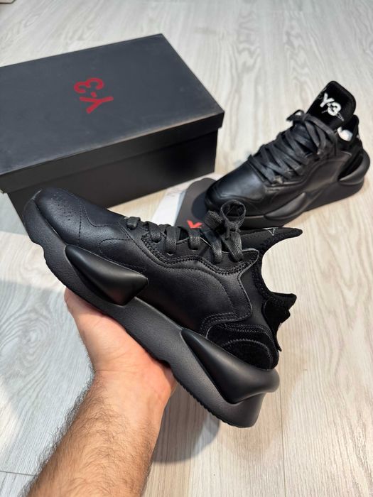 Adidasi Y-3, Kaiwa - Black Premium din Piele NOI Yohji Yamamoto Y3