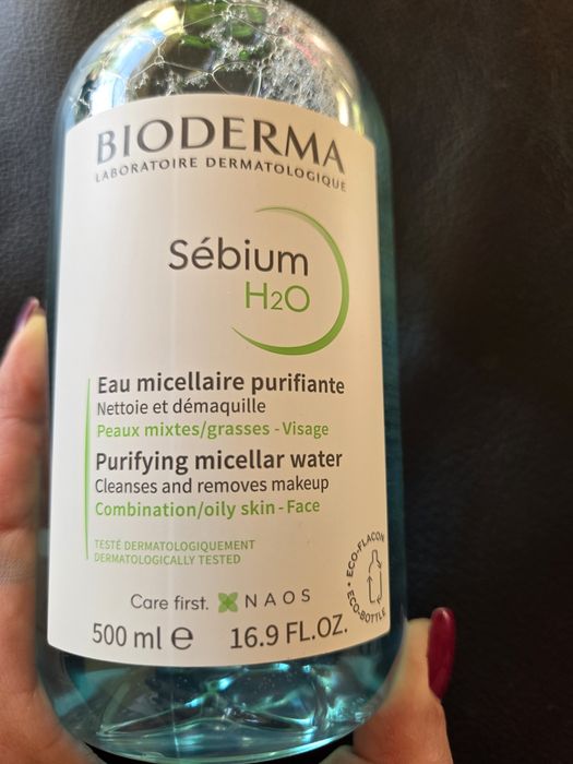 Apa micelara Bioderma Sebium H2O pentru ten mixt/gras, 500 ml