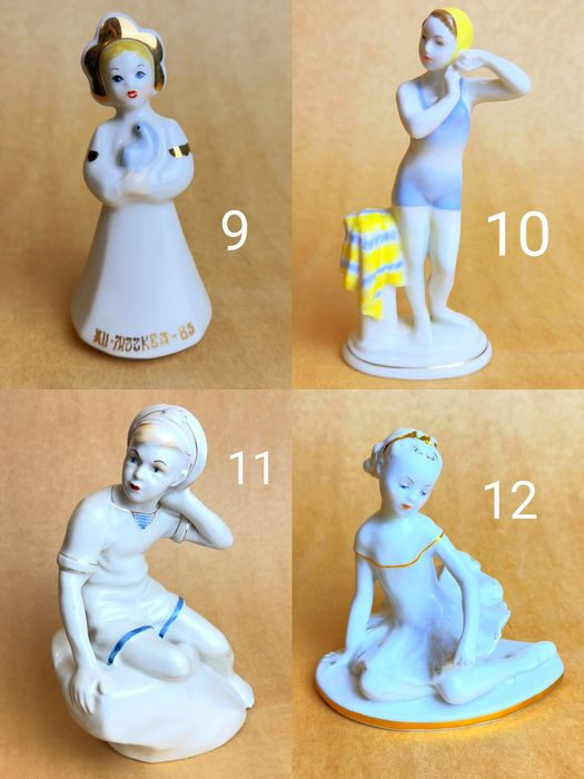 Фарфоровая статуэтка дети девочка мальчик лфз зхк дулево гжель ефз