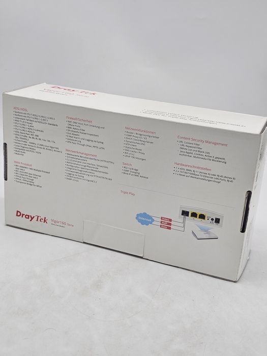 Modem DrayTek Vigor 166, G.fast și VDSL2, IPv6 și IPv4, 2 porturi LAN