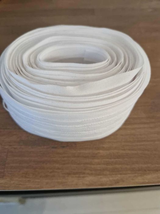 Perdea din voal alb necusută, 11 m + rejansă