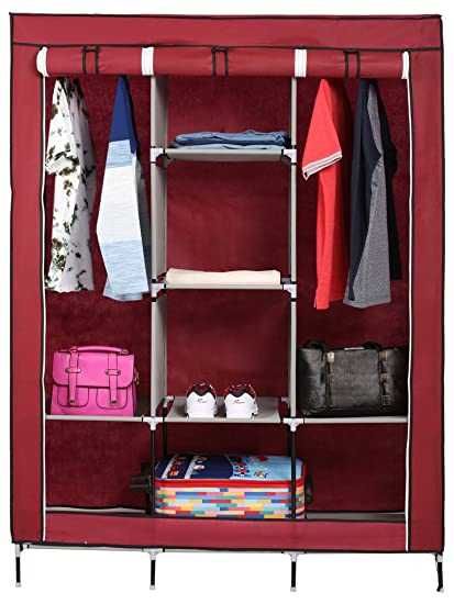 Текстилен гардероб с три крила - текстилен шкаф за дрехи