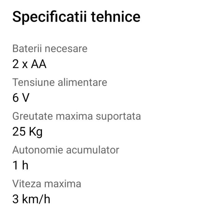 Masinuta electrica Mappy Nitro, pentru copii, Rosu