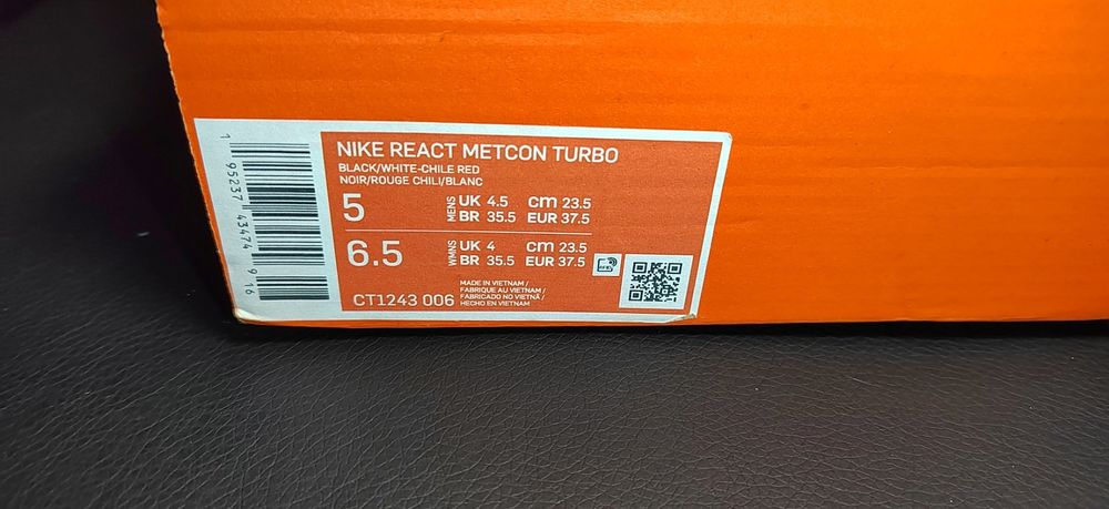 Nike React Metcon Turbo, номер 37,5