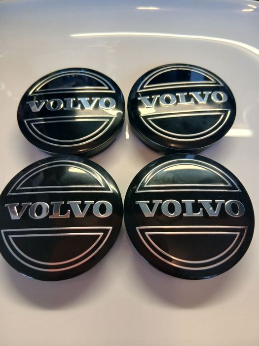 Капачки за Волво Черни Volvo 52/55 декоративни тапи за джанти