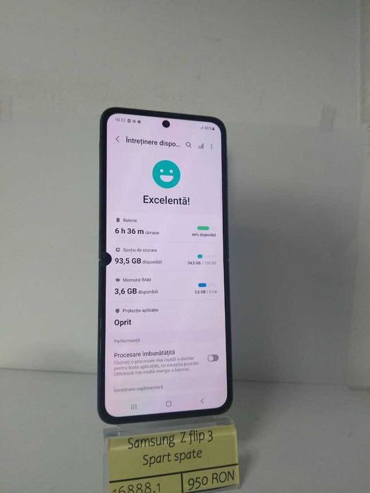 Samsung Z Flip 3 spart spate (m3)