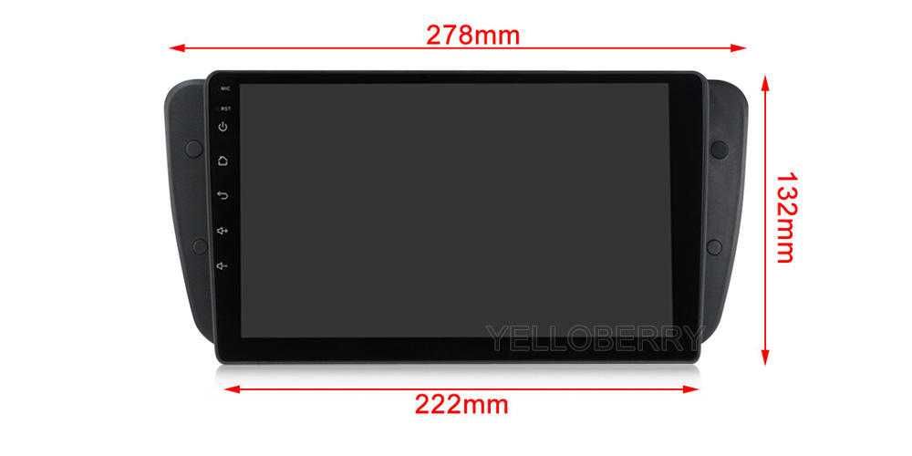 Навигация за Seat Ibiza Двоен дин Мултимедия за Seat Android Сеат 9"
