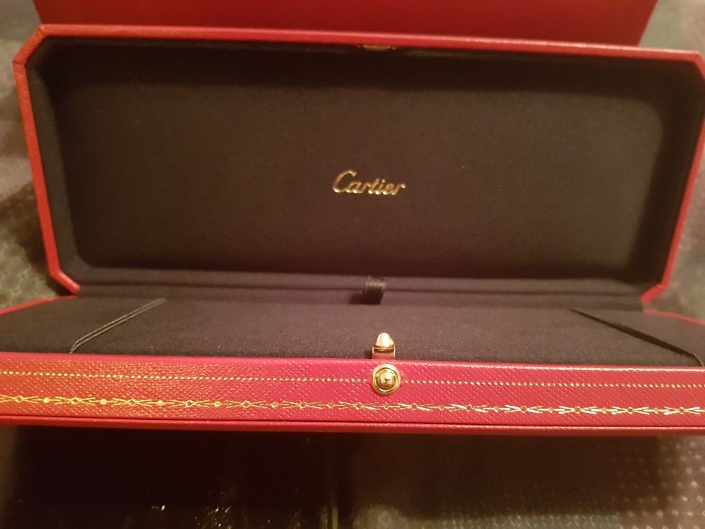 Cartier кутия за бижу колие медальон ланец