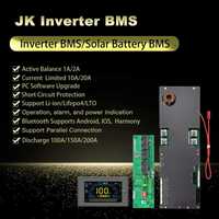 JK Inverter BMS  200 ahLIfepo4,li on comunicatie+ LCD