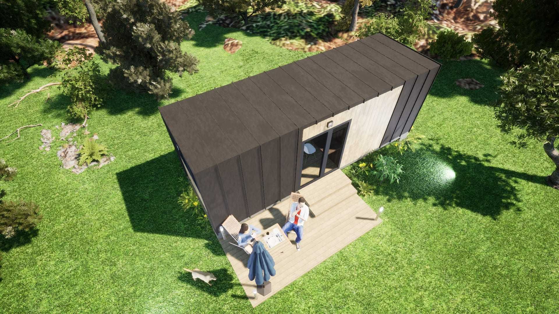Container de locuit/vacanta/camping 120mm - Tiny House